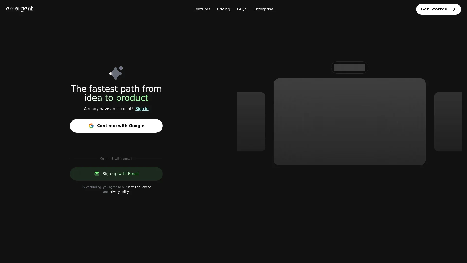 Emergent screenshot