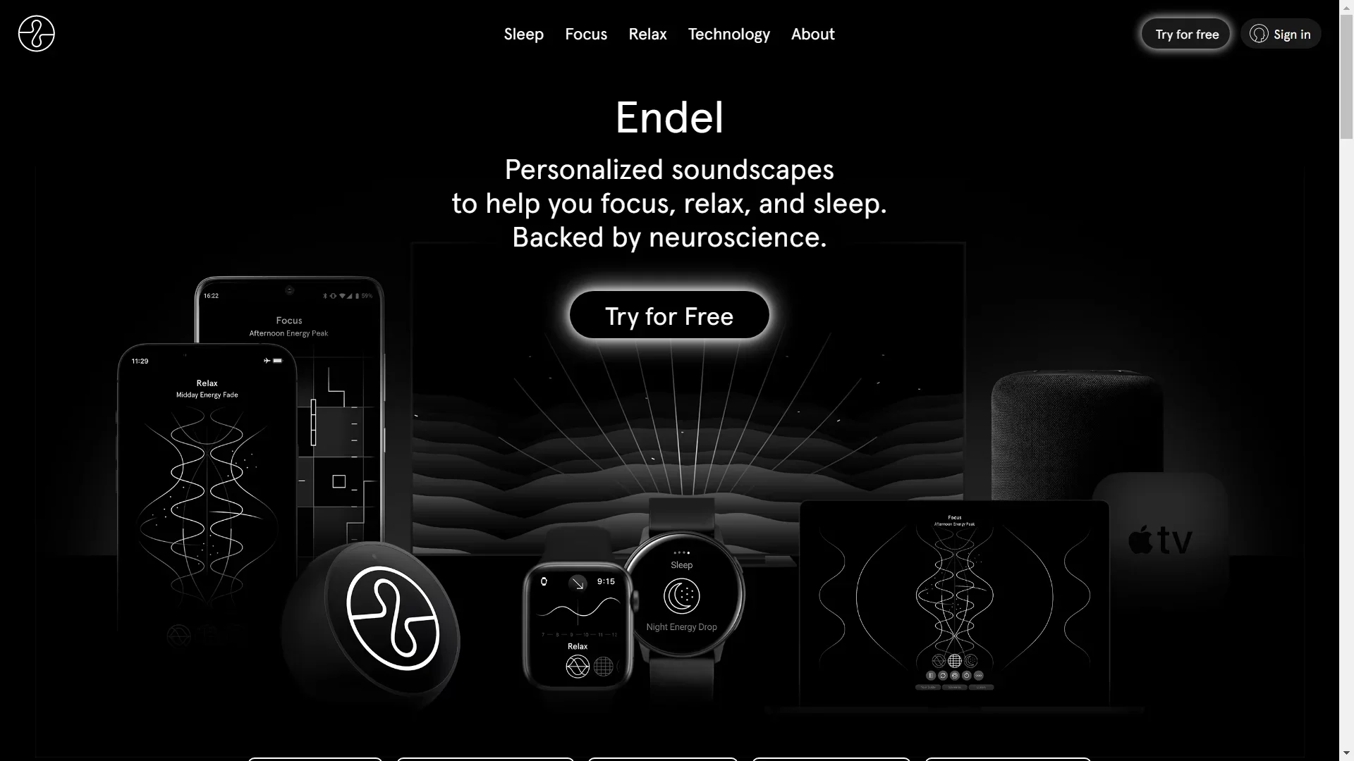 Endel screenshot
