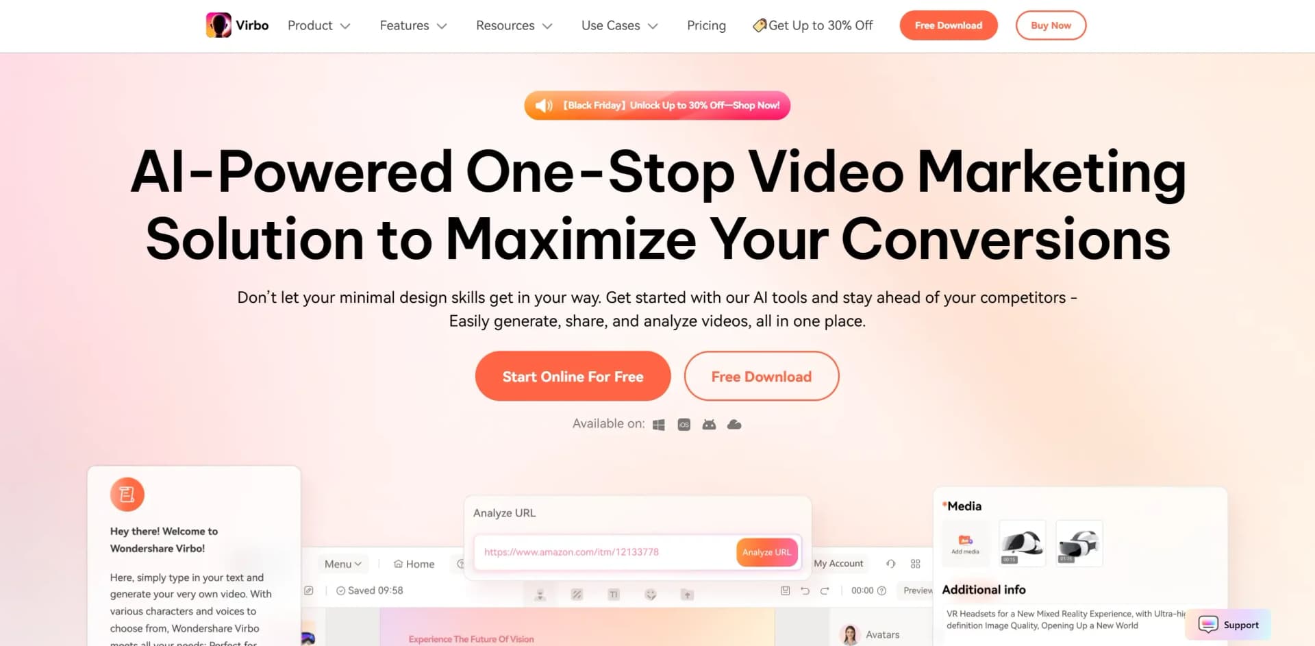 Wondershare Virbo screenshot