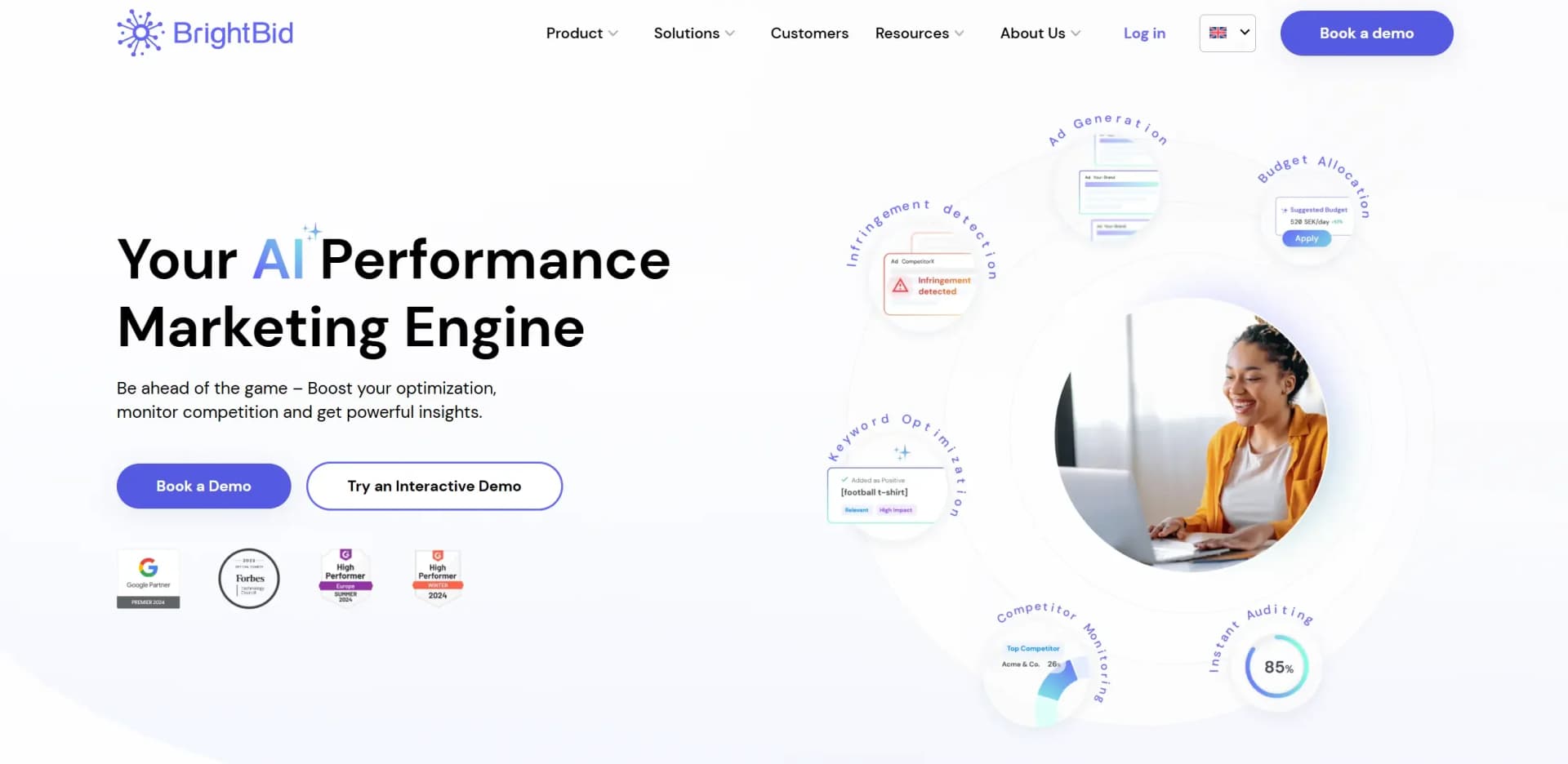 Brightbid screenshot