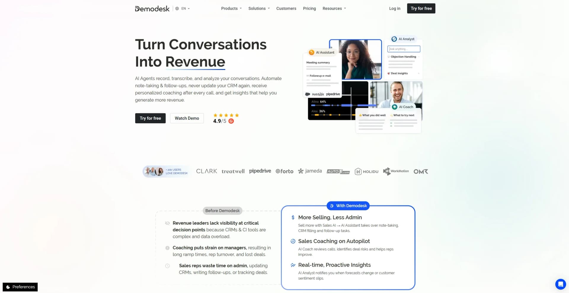 Demodesk screenshot