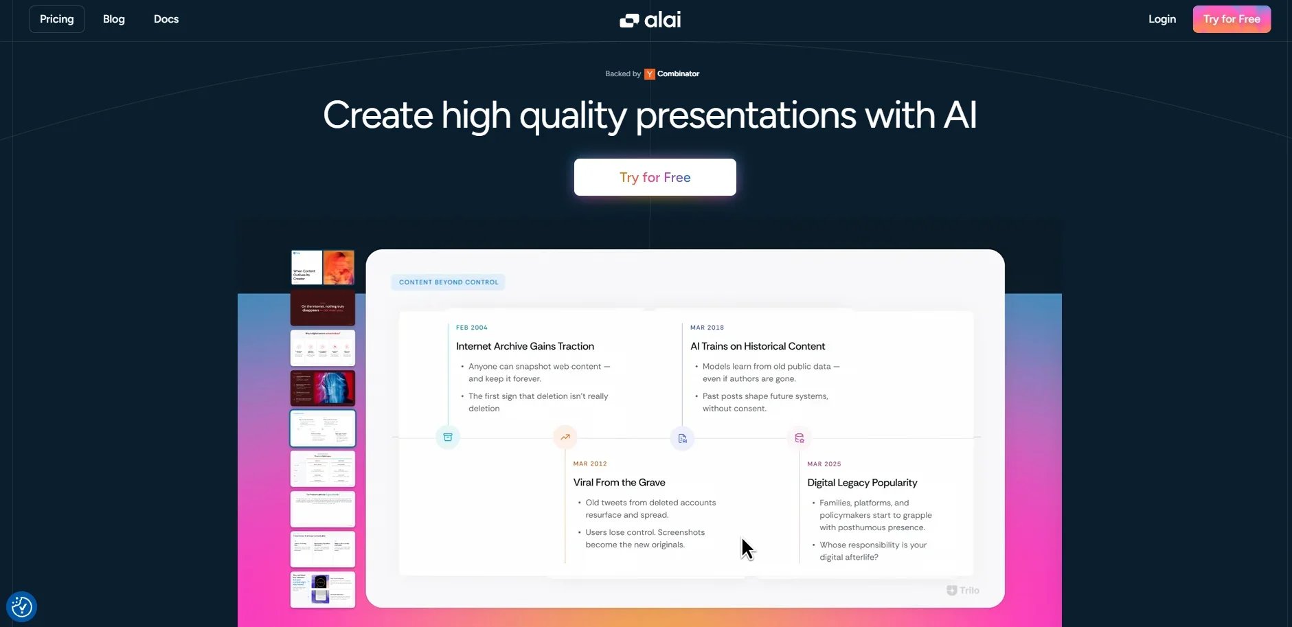 Alai screenshot