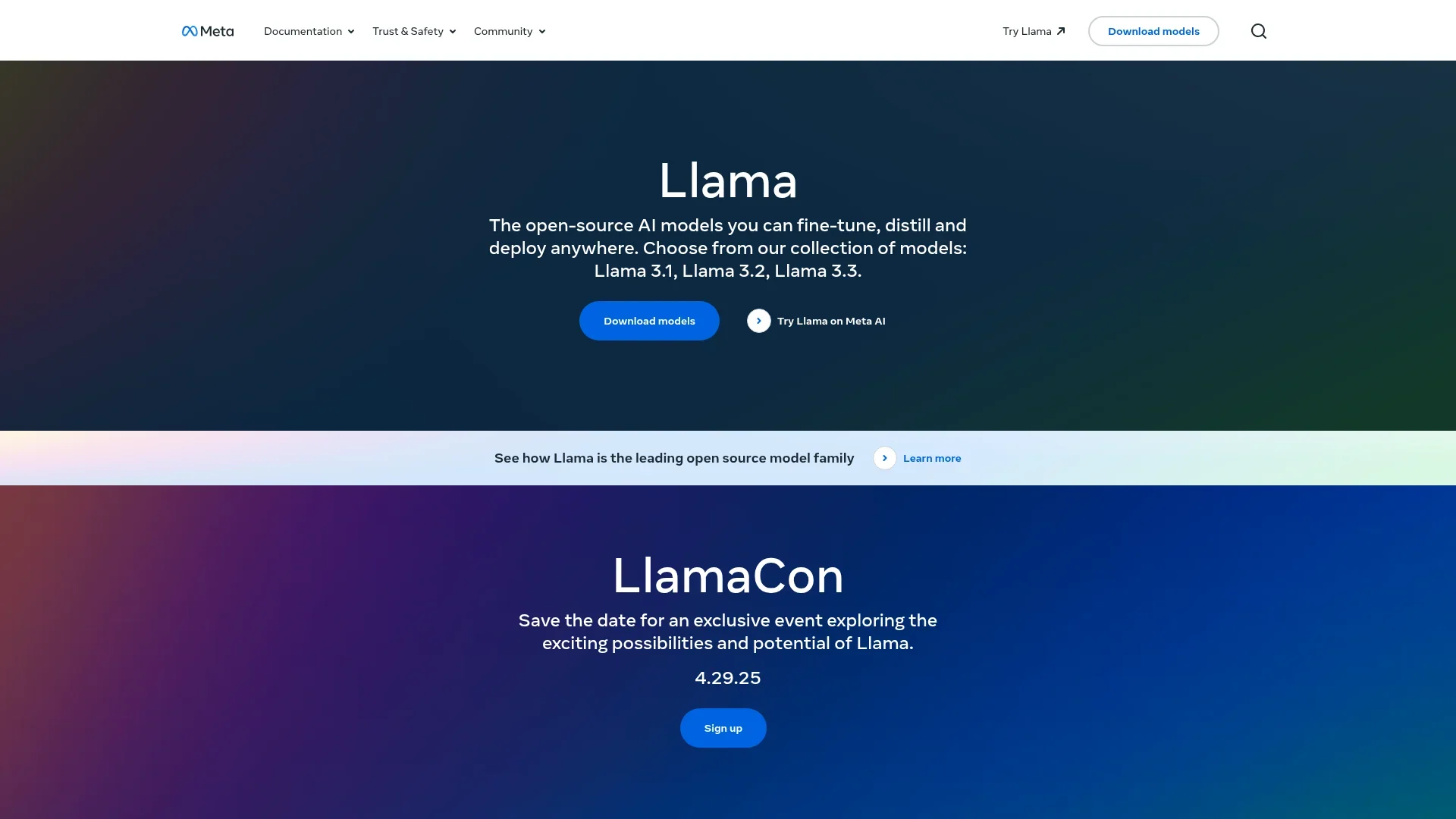 Llama screenshot