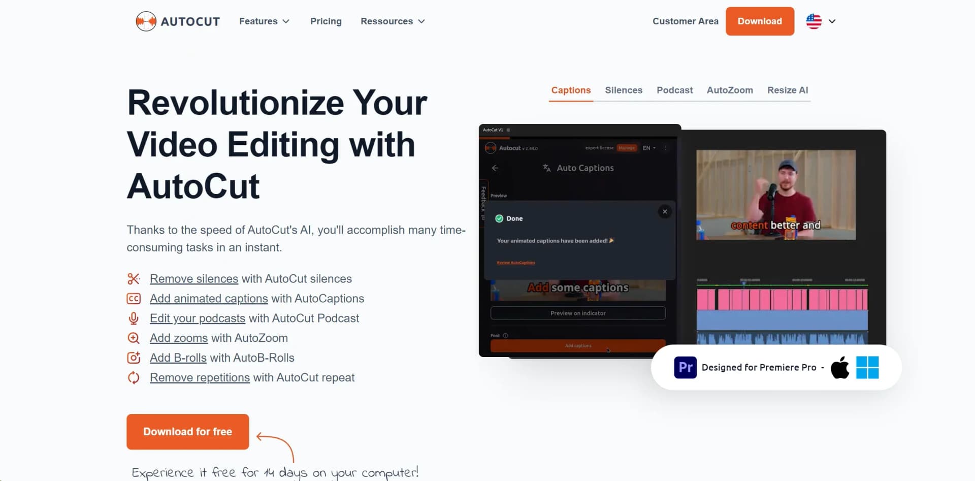 AutoCut screenshot