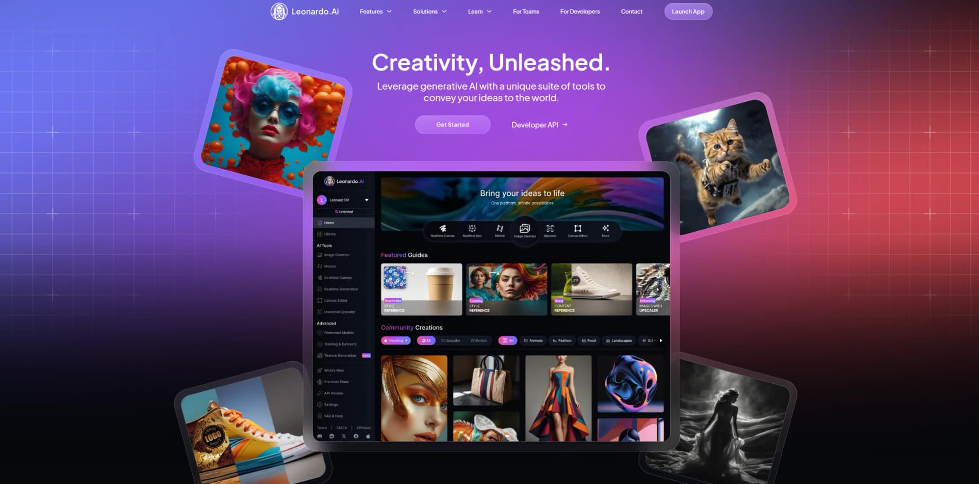 Leonardo AI screenshot