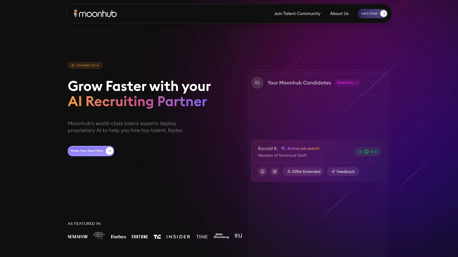 Moonhub screenshot