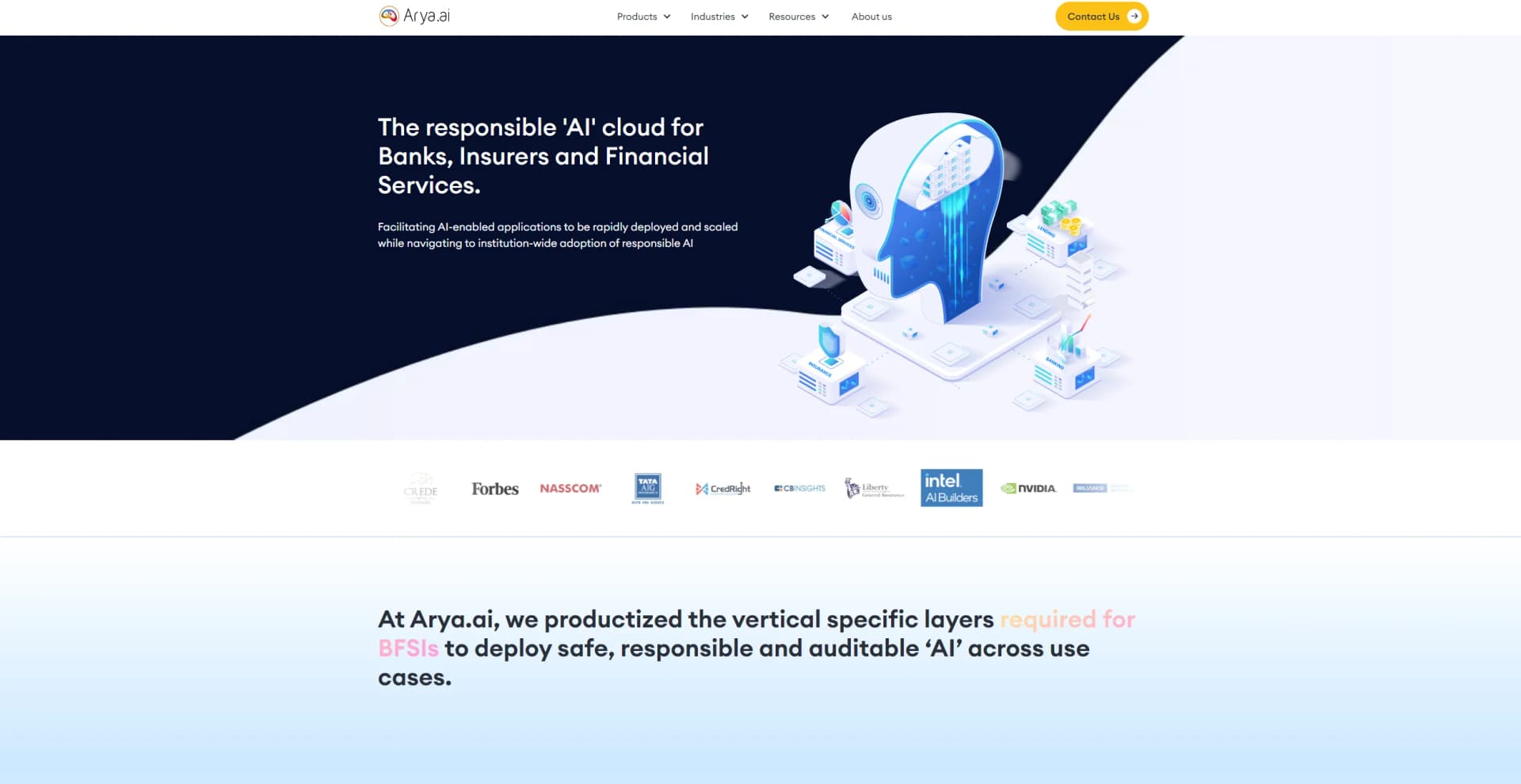 Arya.ai screenshot