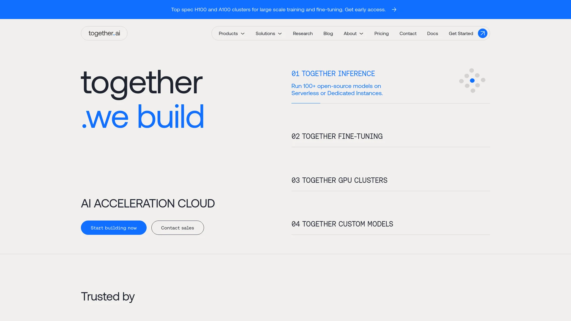 Together AI screenshot