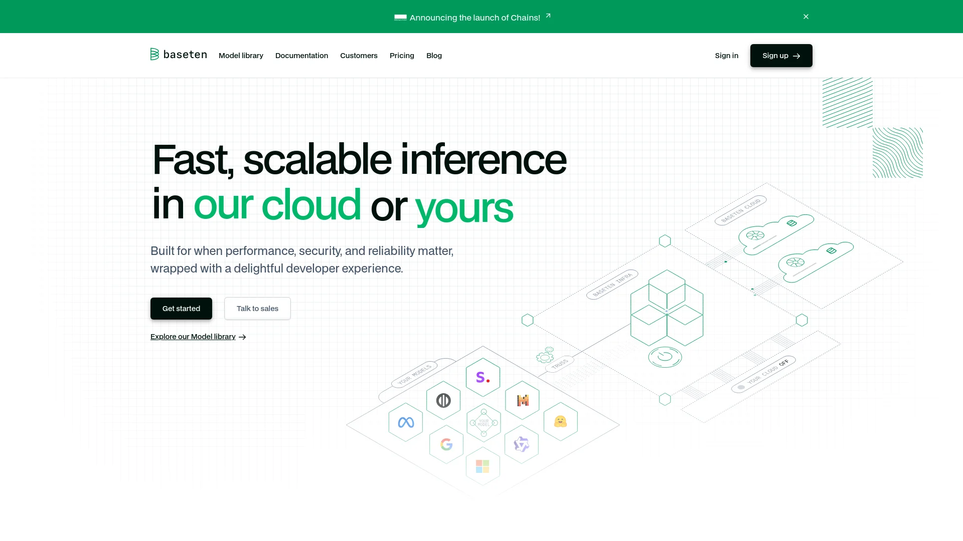 Baseten screenshot