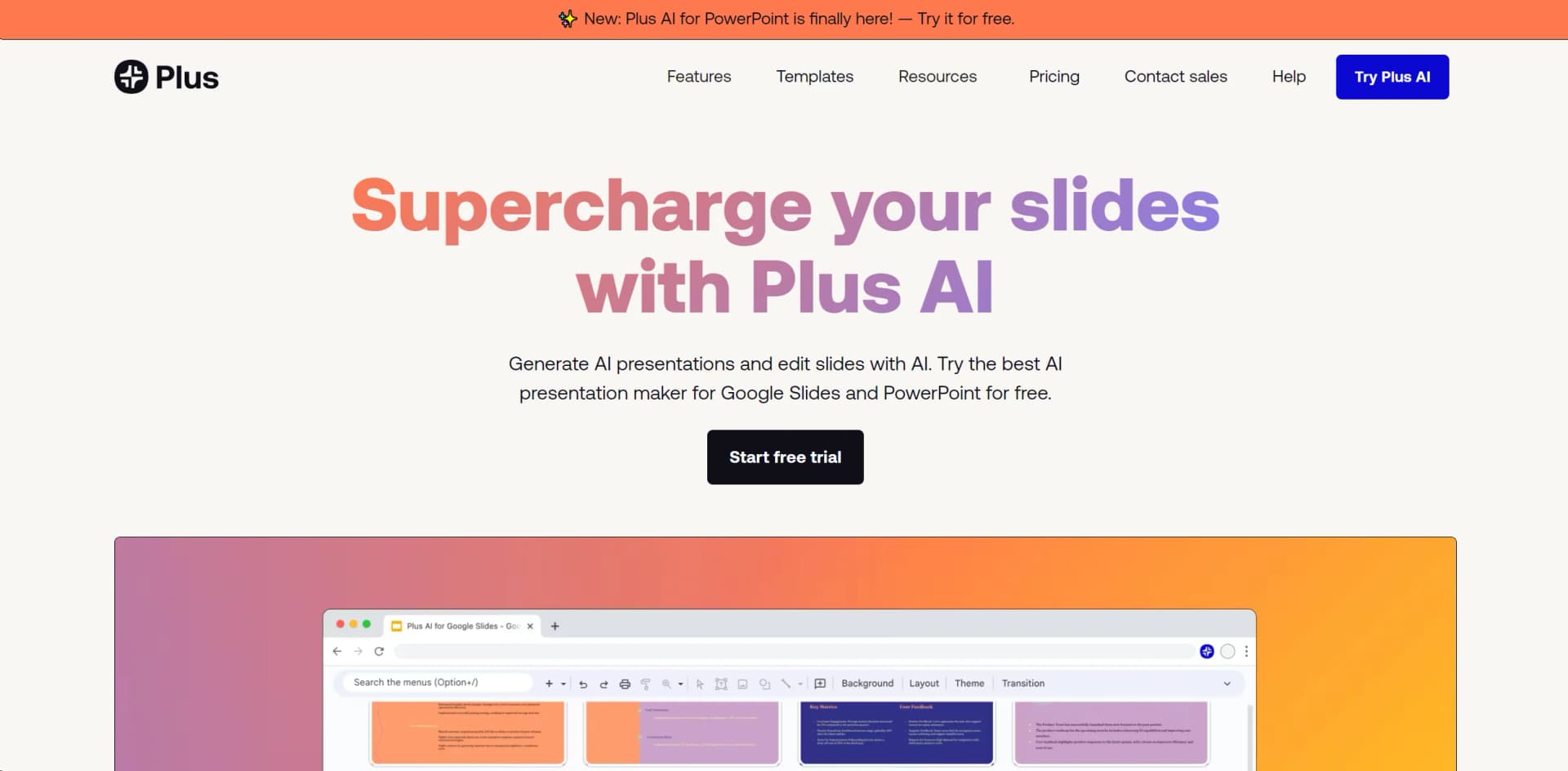 Plus AI screenshot