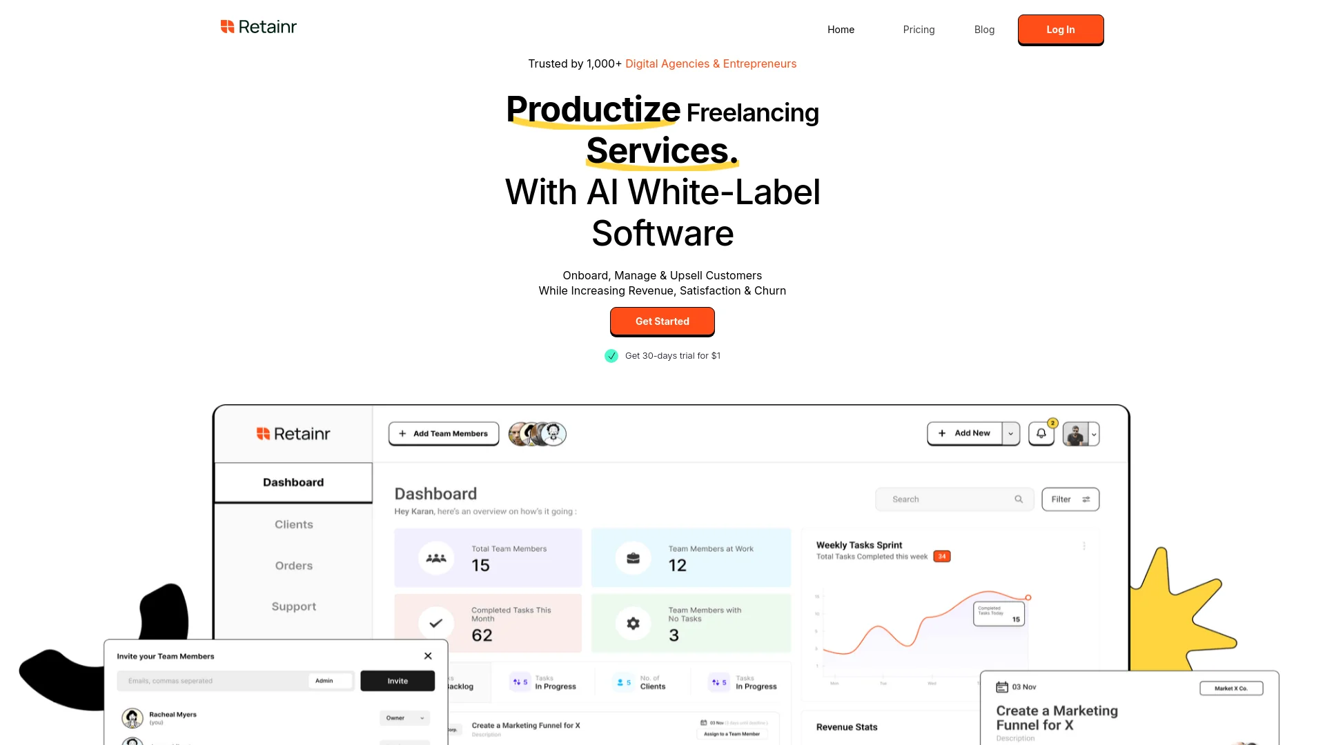 Retainr.io screenshot