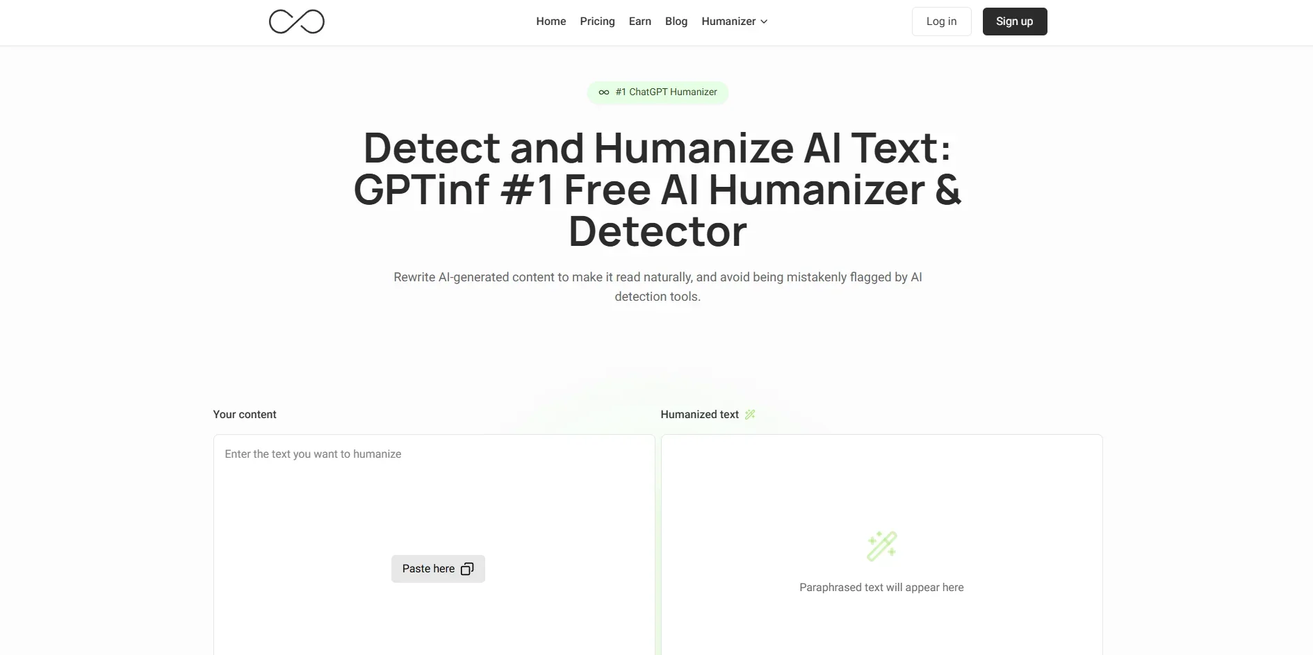 GPTinf screenshot