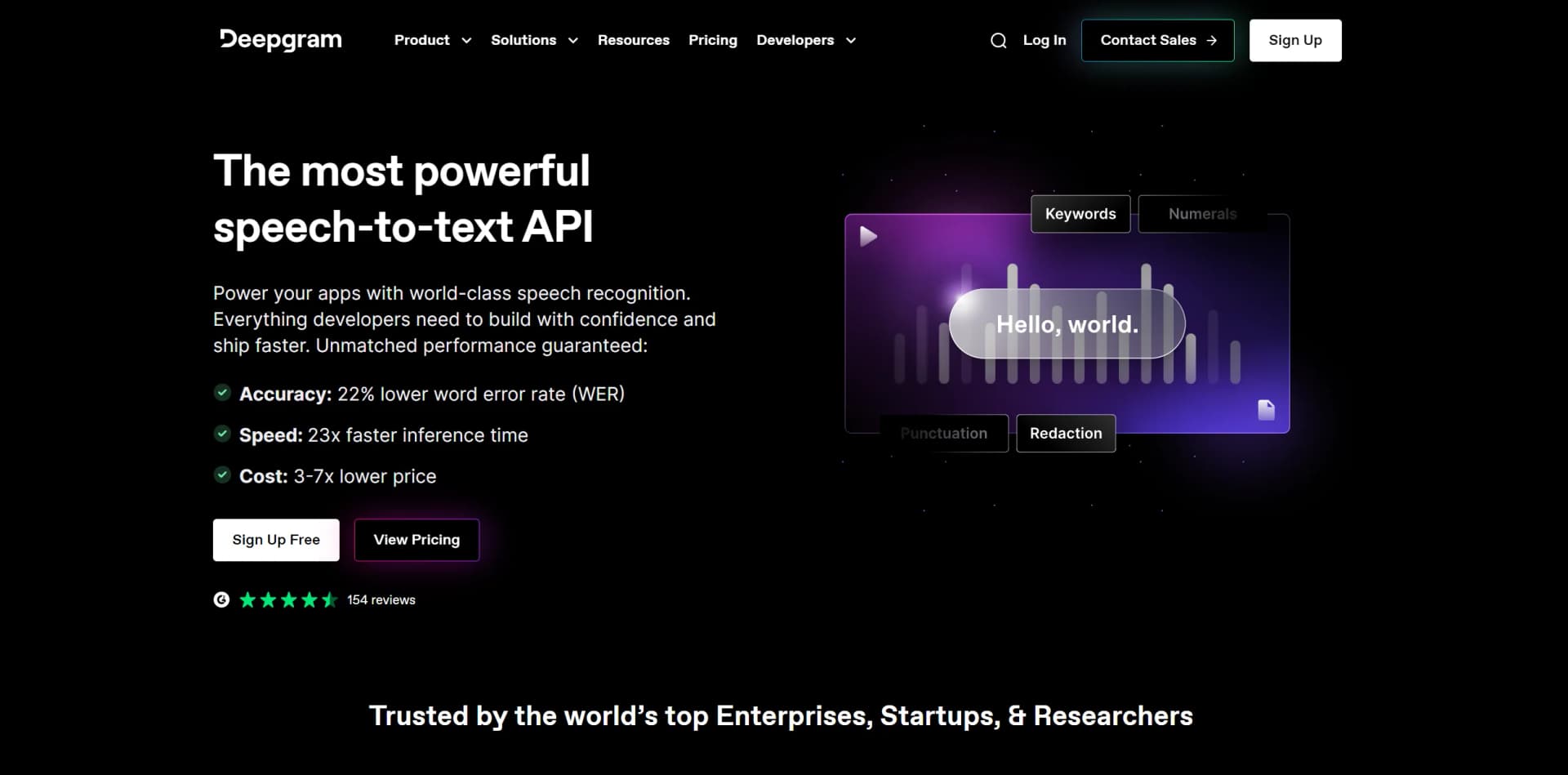 Deepgram screenshot