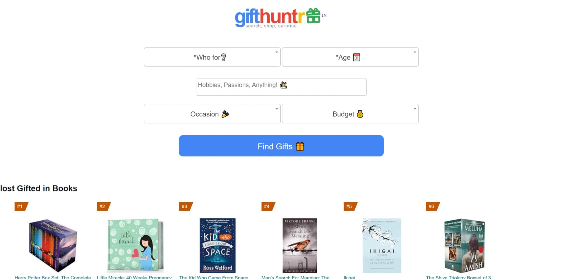 GiftHuntr screenshot