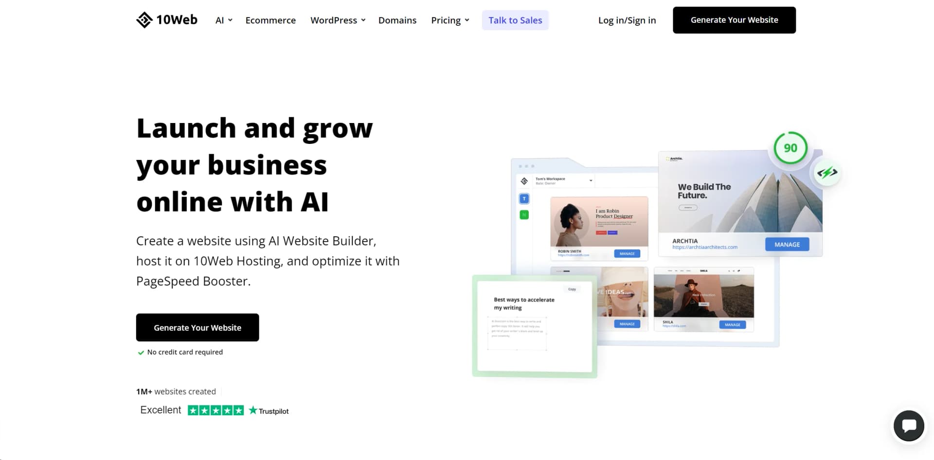10Web screenshot