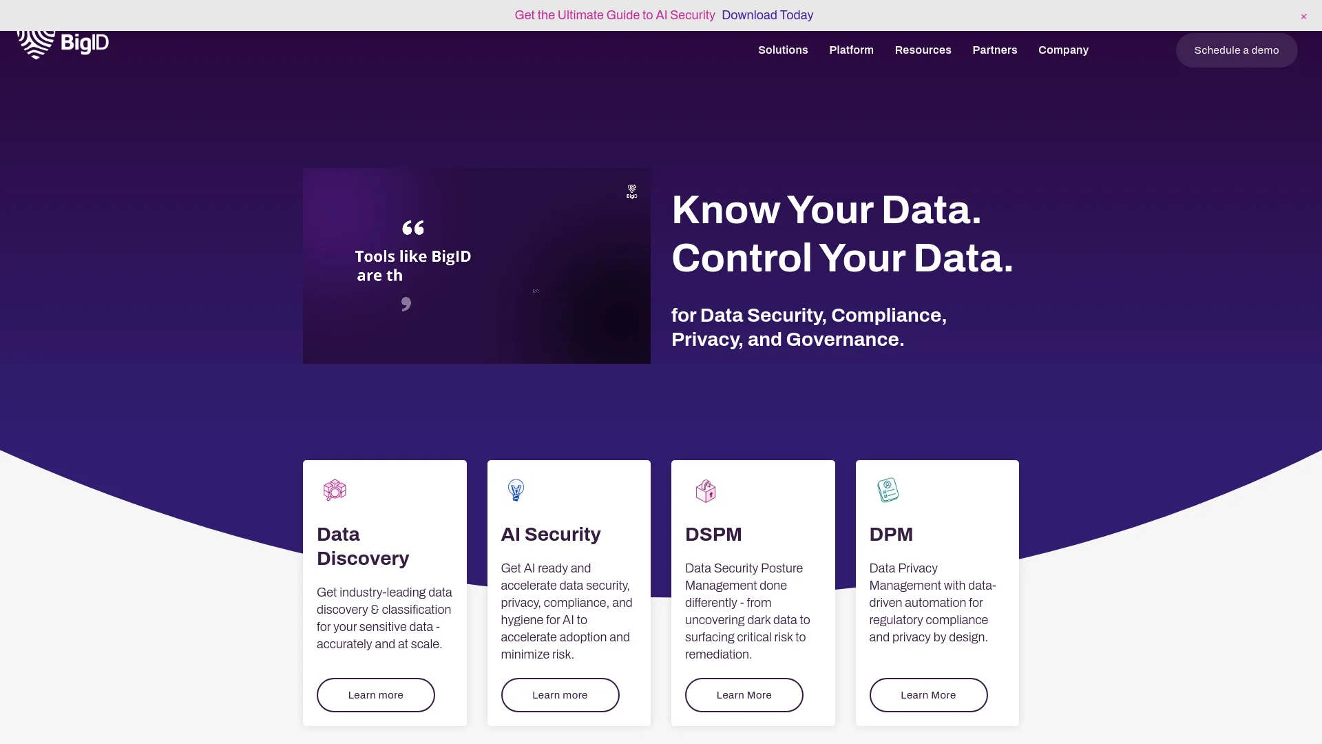 BigID screenshot