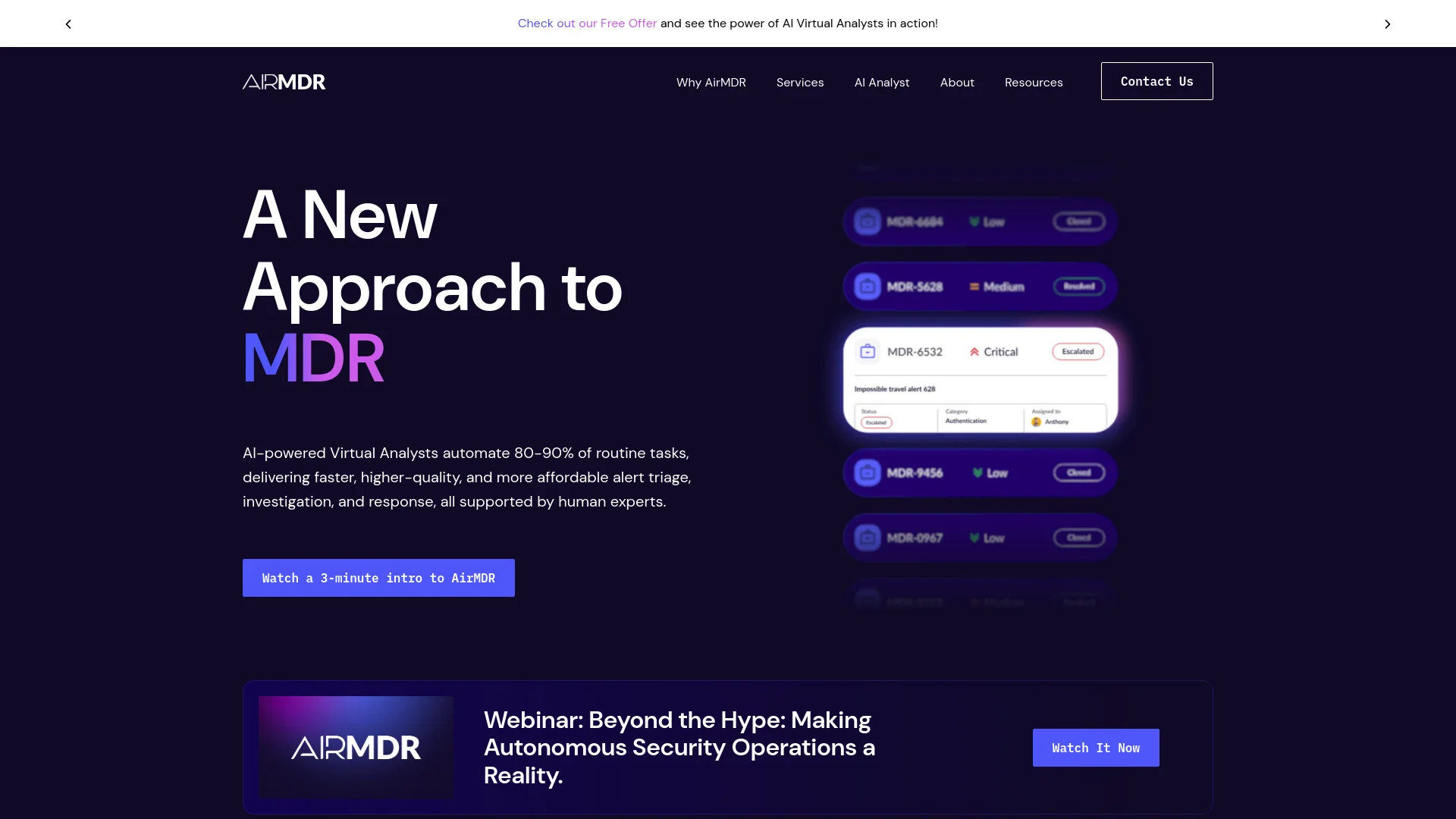 AirMDR screenshot