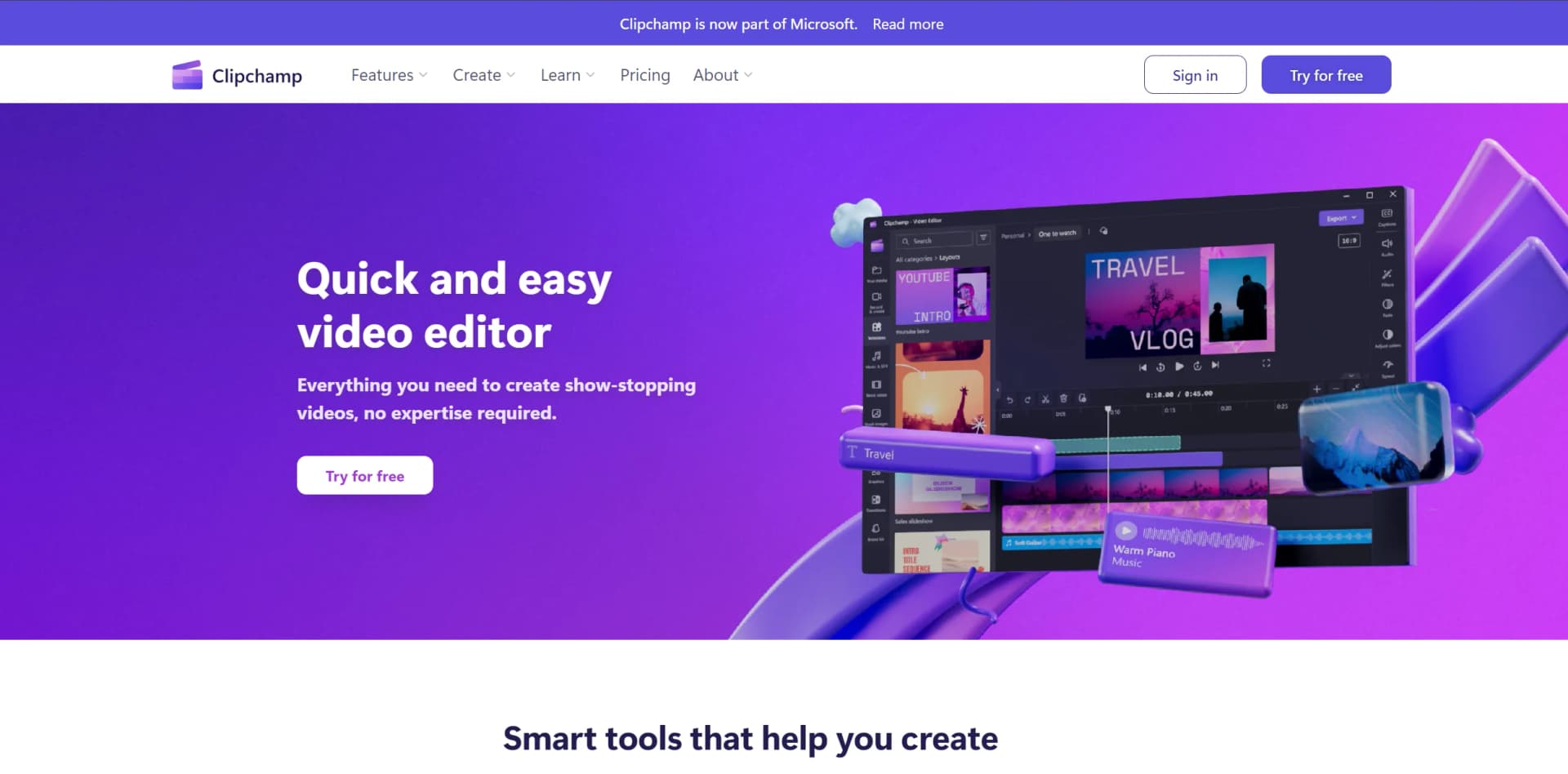 Clipchamp screenshot