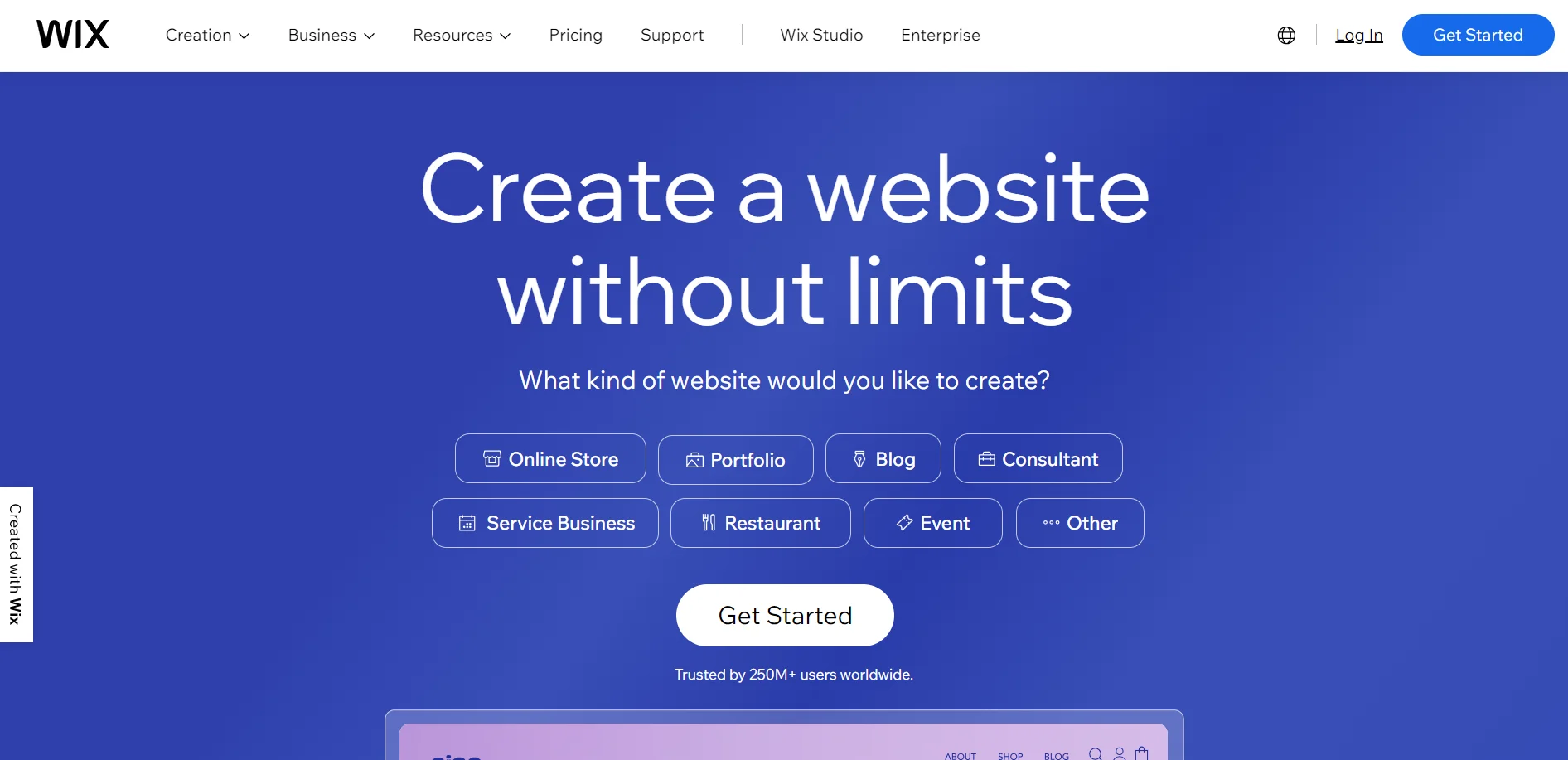 Wix ADI screenshot
