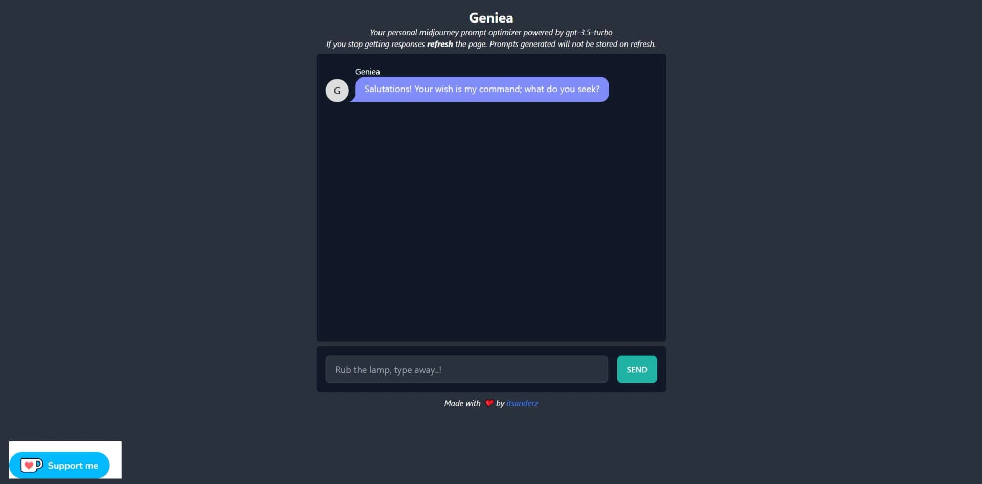 Geniea screenshot