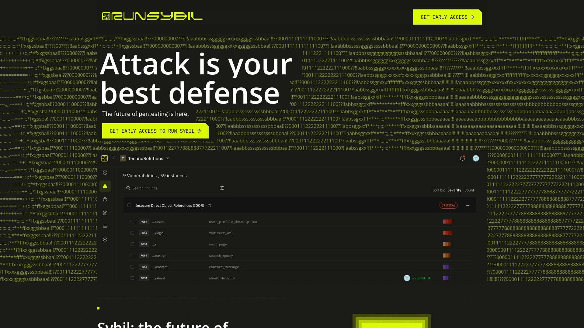 RunSybil screenshot