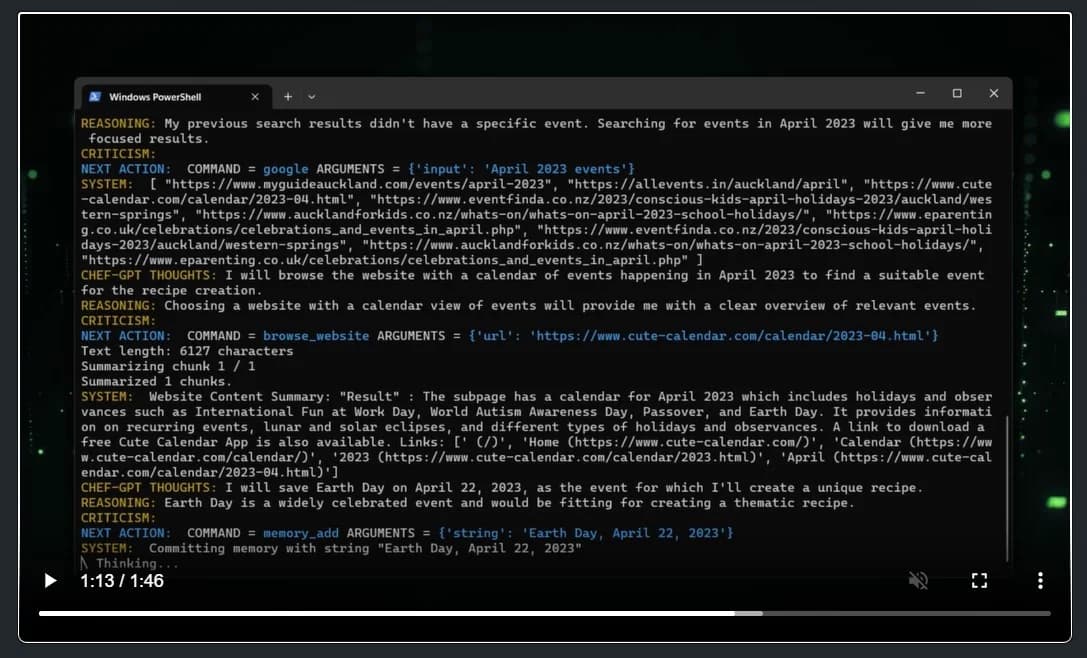 AutoGPT screenshot