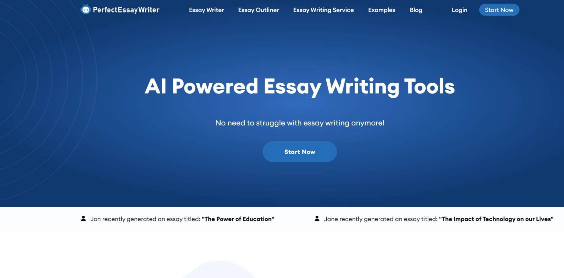 PerfectEssayWriter screenshot
