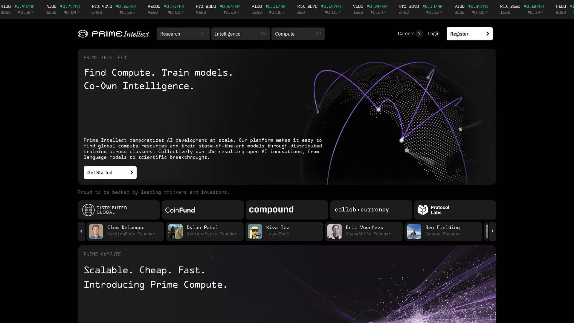 Prime Intellect screenshot