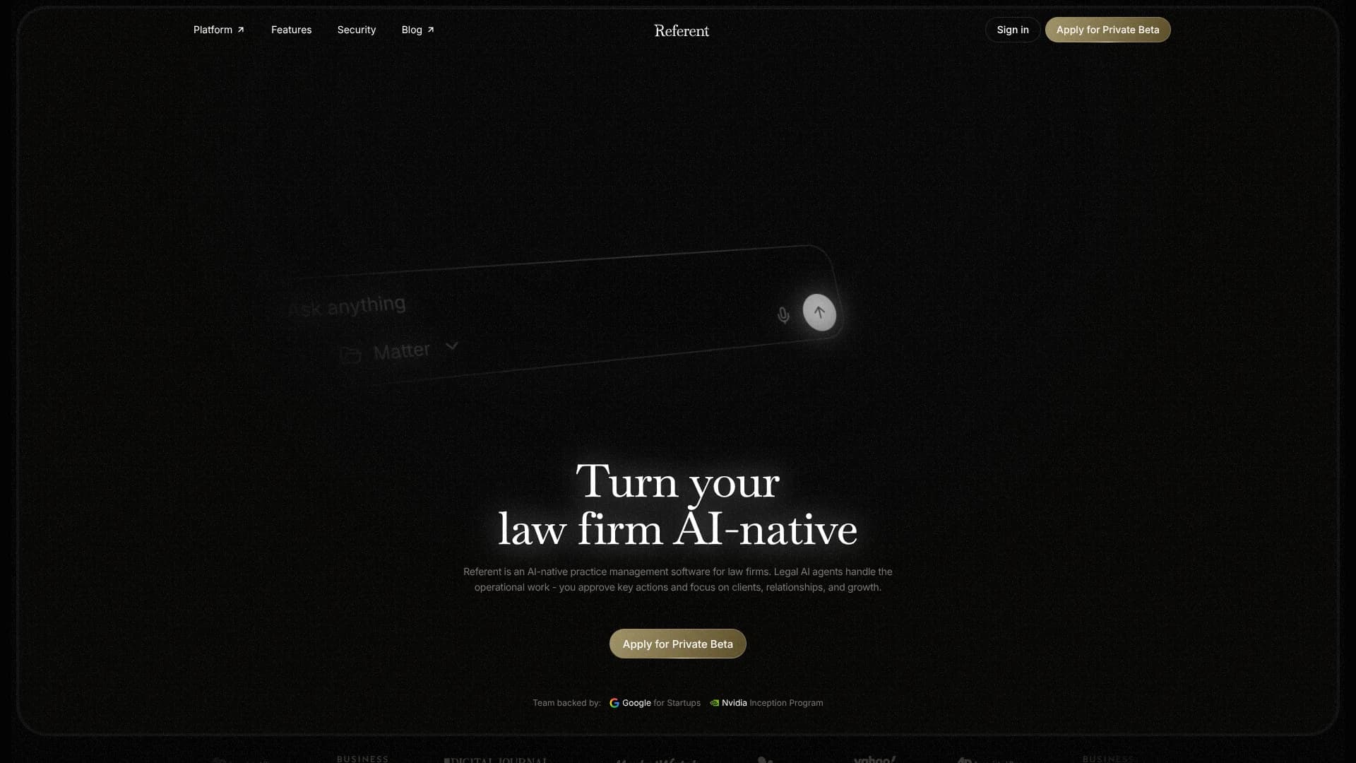 Referent screenshot