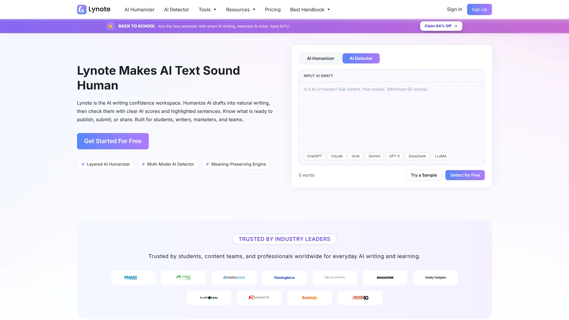 Lynote screenshot