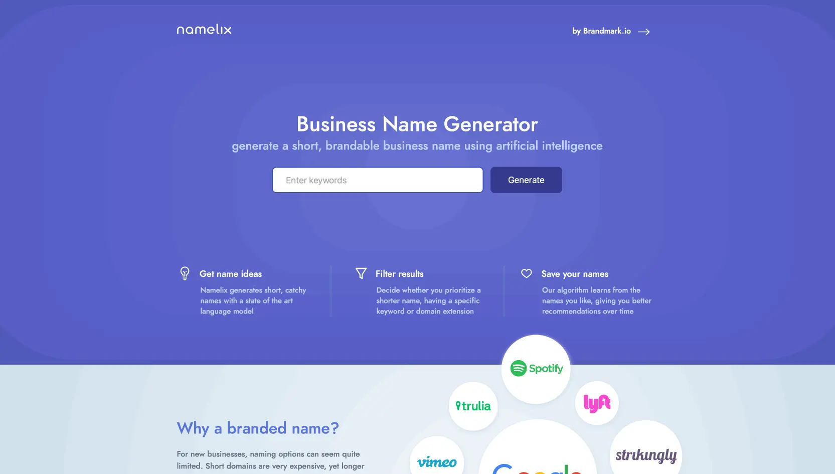 Namelix screenshot