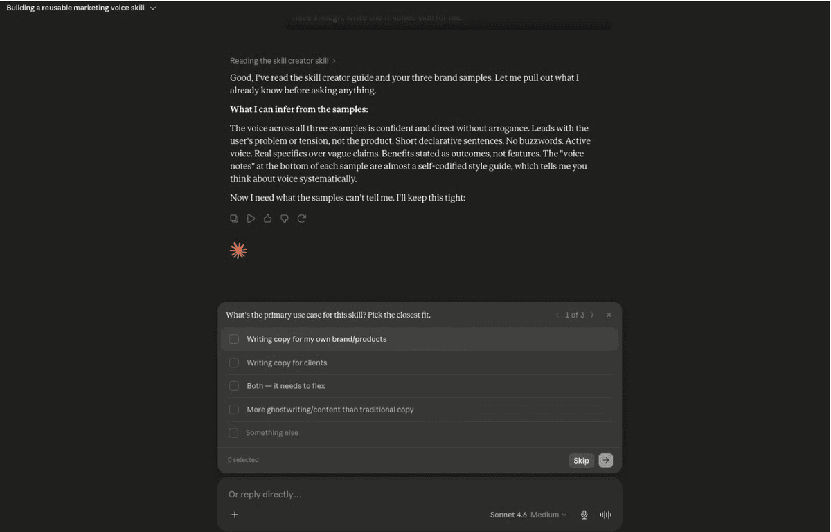 Newsletter preview image for: Build an AI Skill That Writes In Your Voice