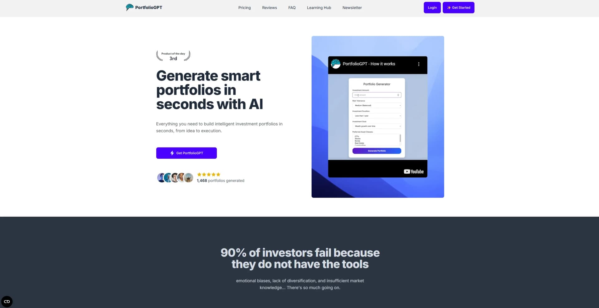 PortfolioGPT screenshot