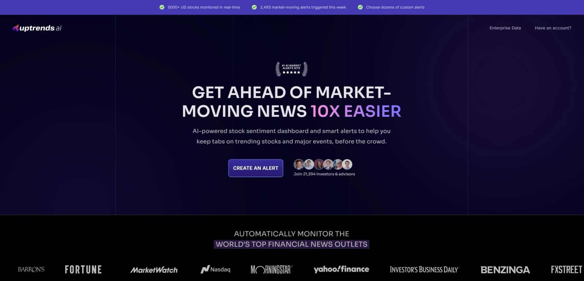 Uptrends.ai screenshot