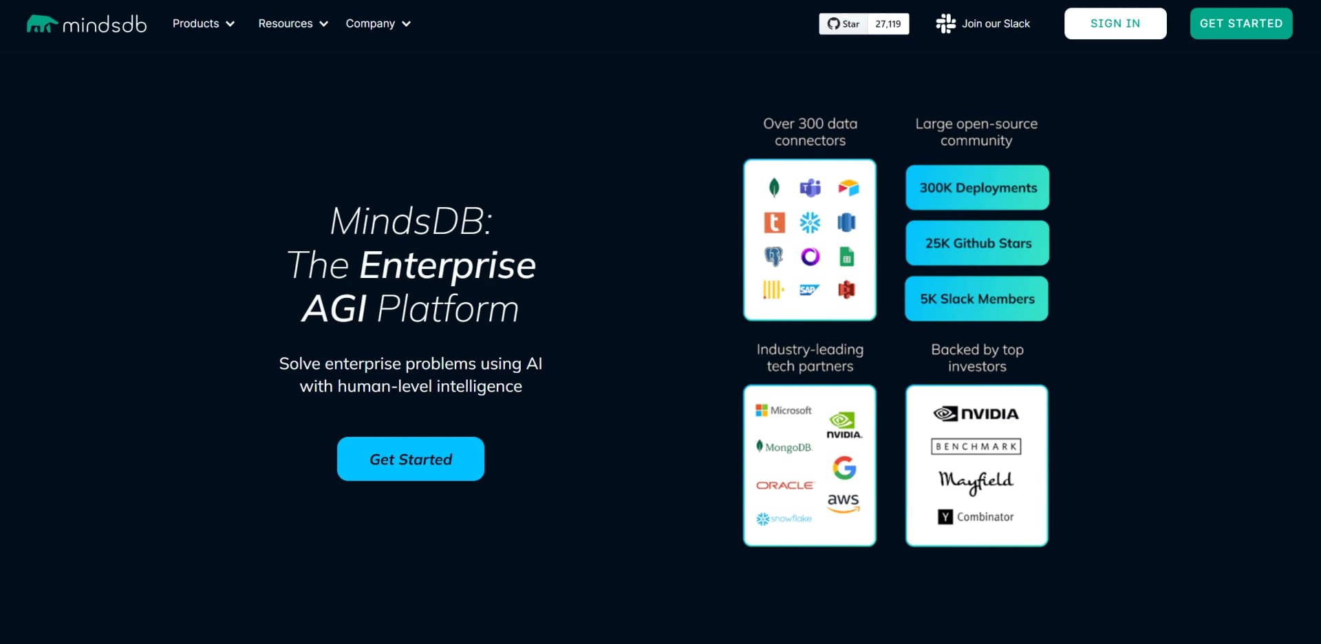 MindsDB screenshot