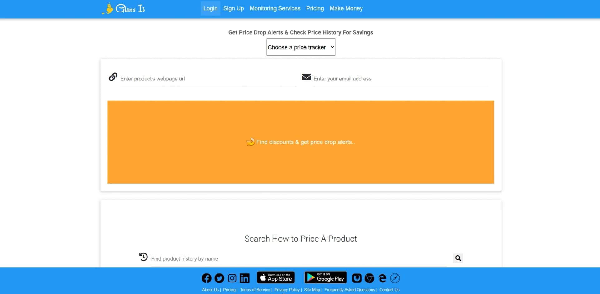 Glass It Price Tracker screenshot