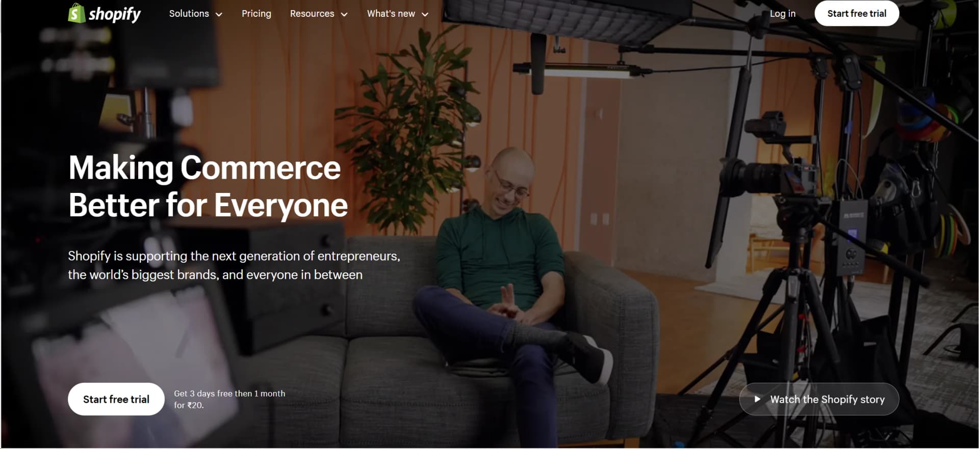 Shopify screenshot