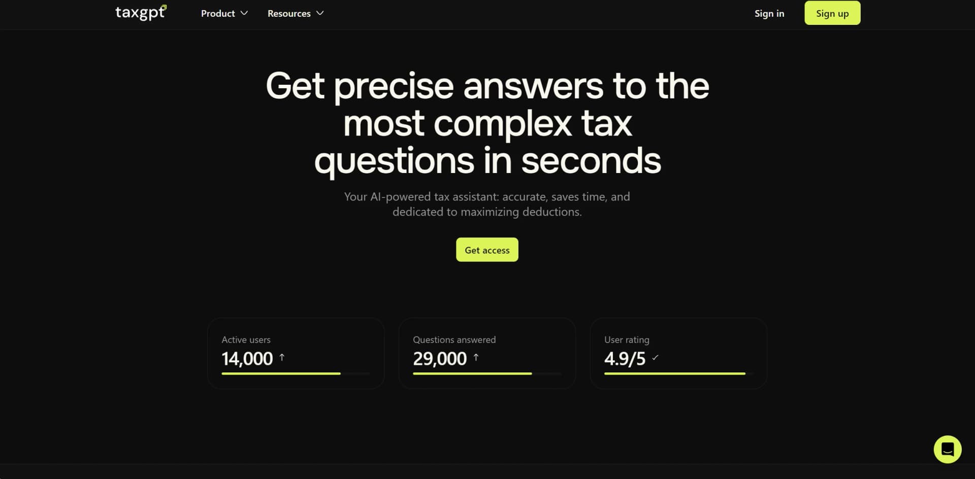 TaxGPT screenshot