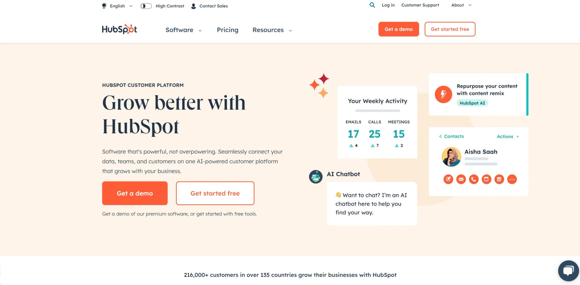 HubSpot screenshot
