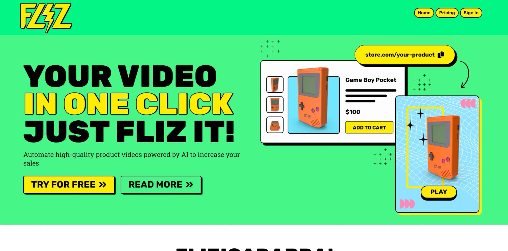 Fliz screenshot