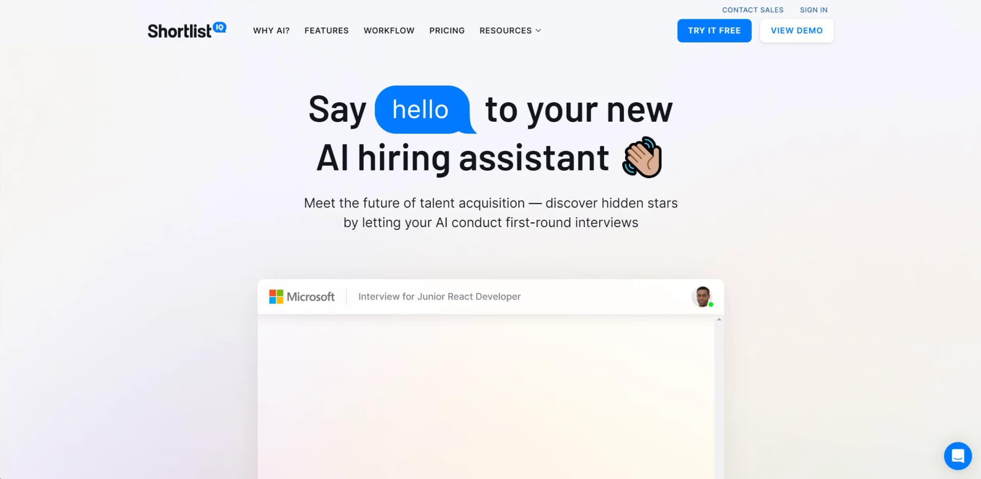 ShortlistIQ screenshot