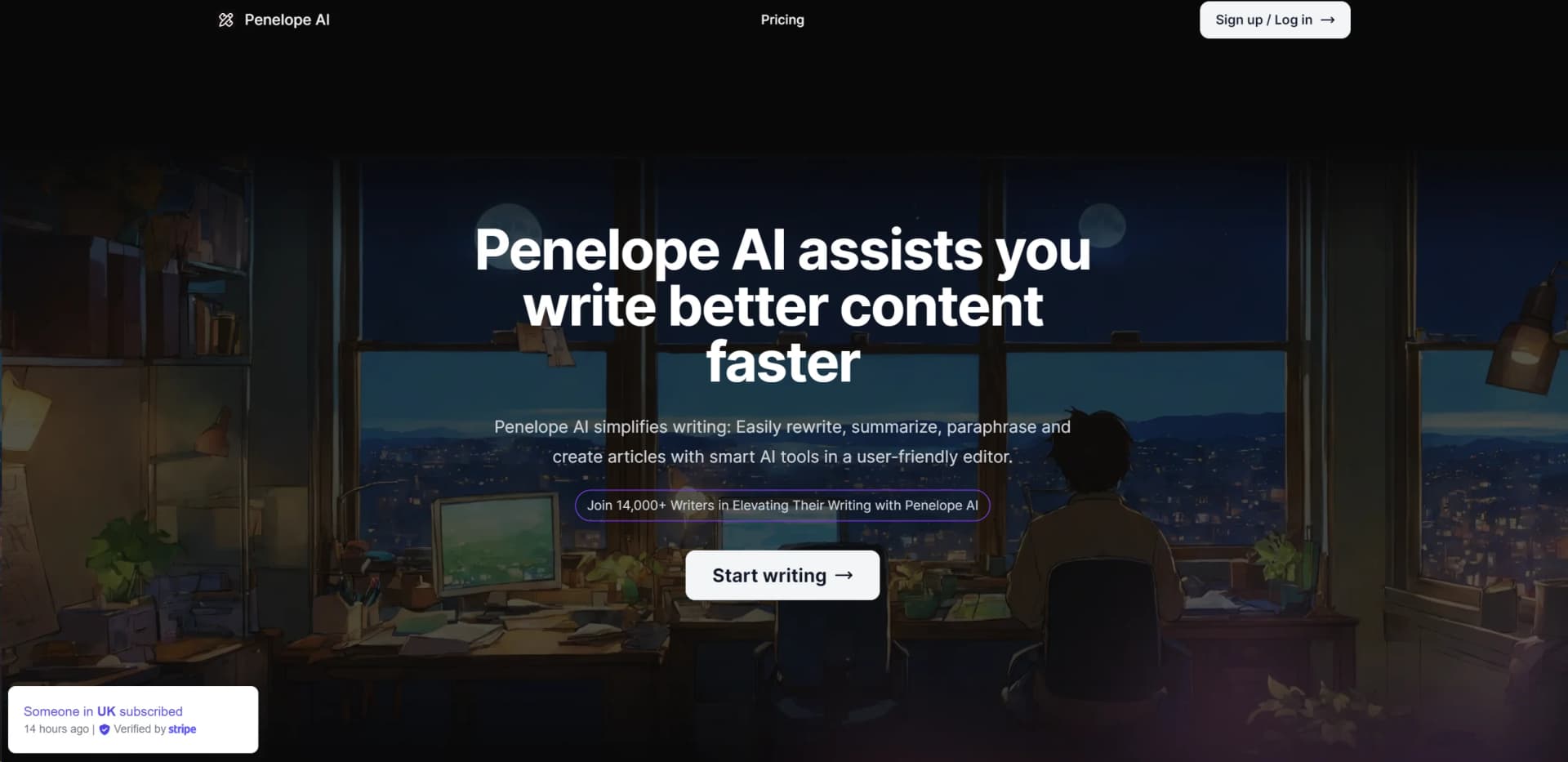 Penelope AI screenshot
