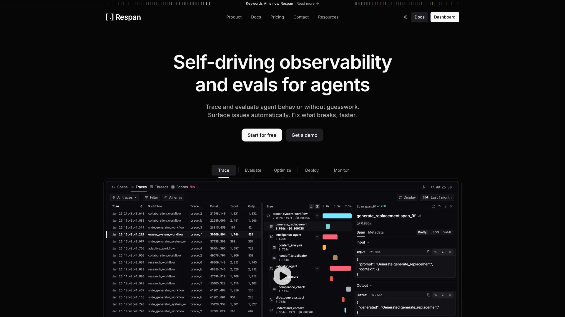 Respan screenshot