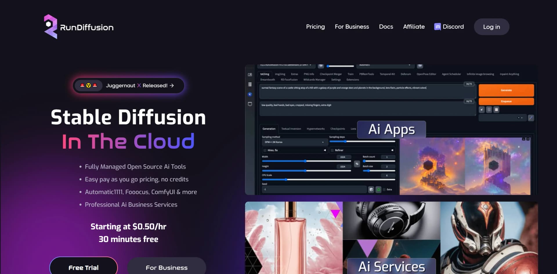 RunDiffusion screenshot