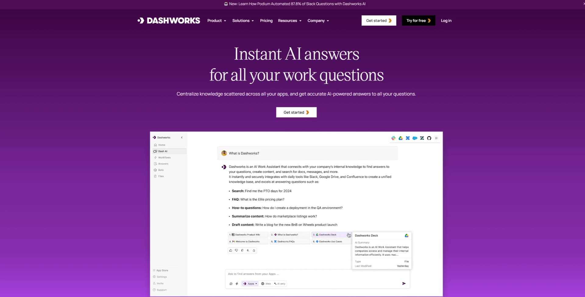Dashworks screenshot