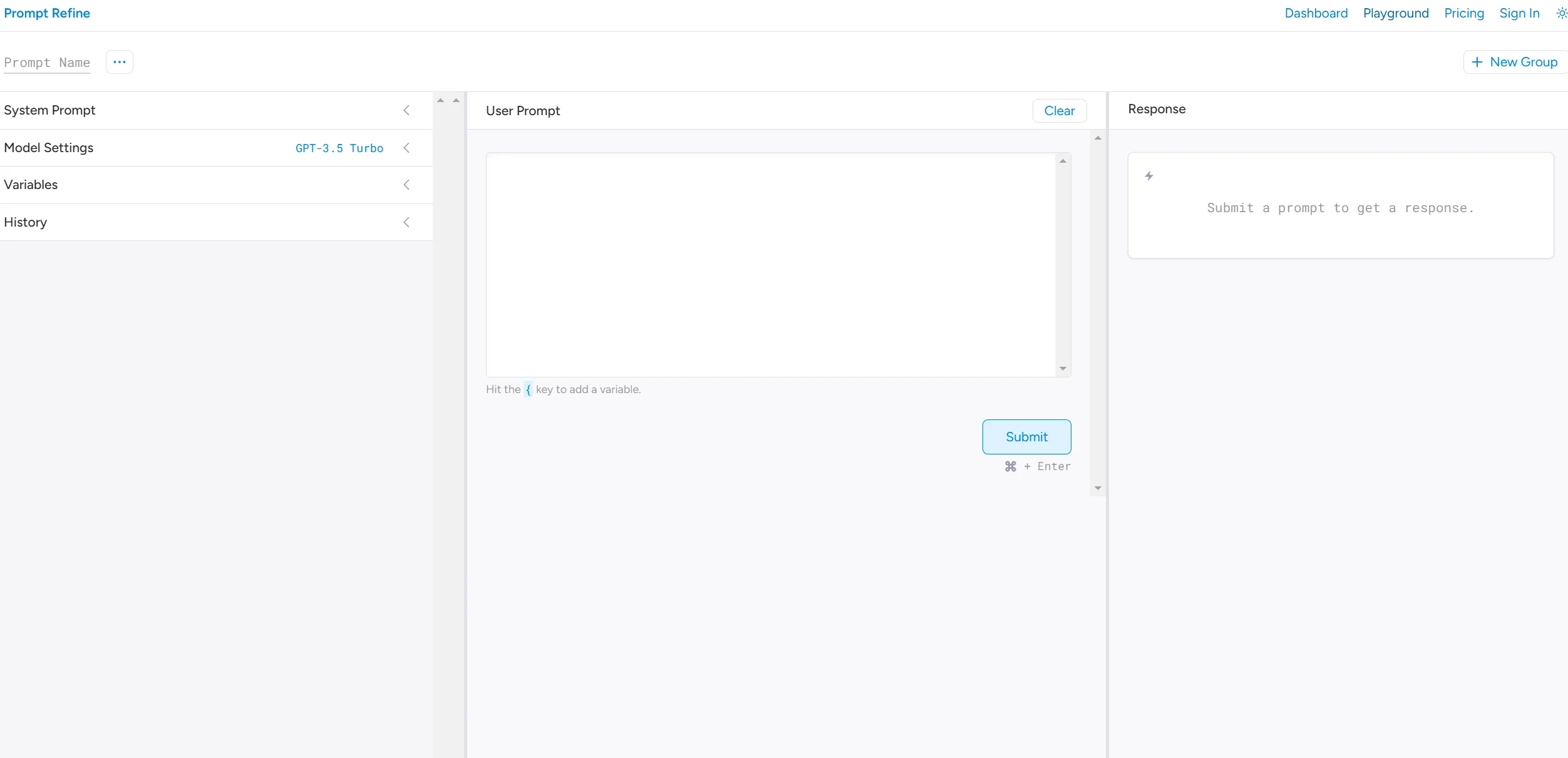 Prompt Refine screenshot