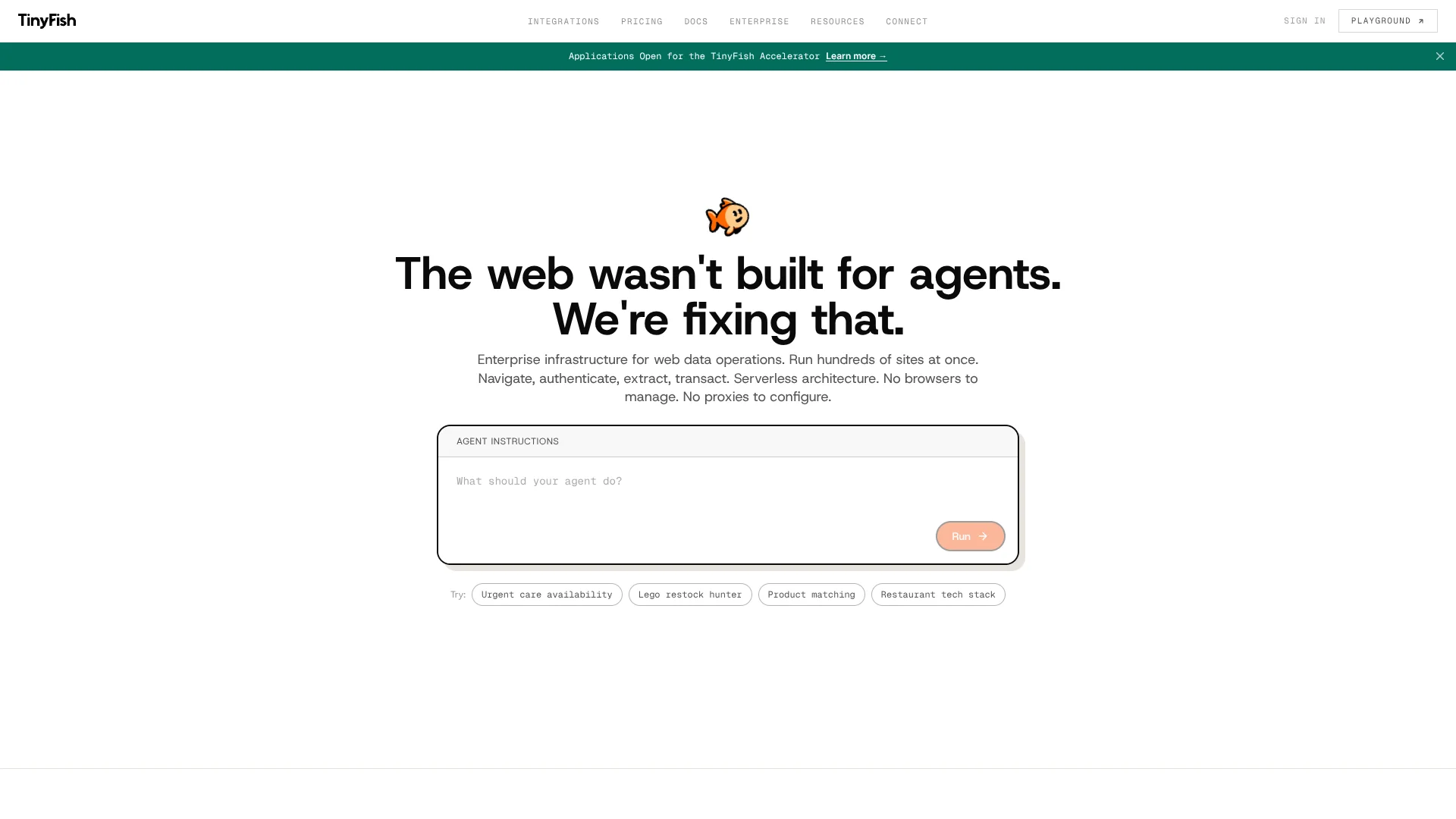 TinyFish screenshot
