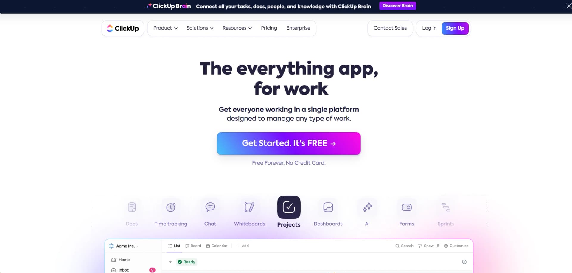 ClickUp screenshot