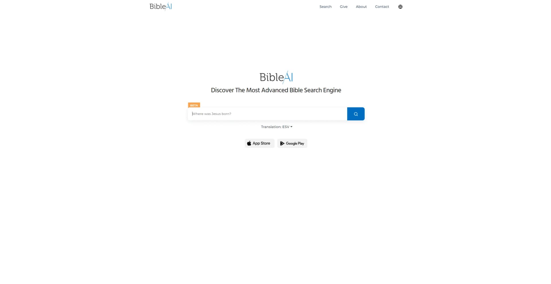 Bible AI screenshot