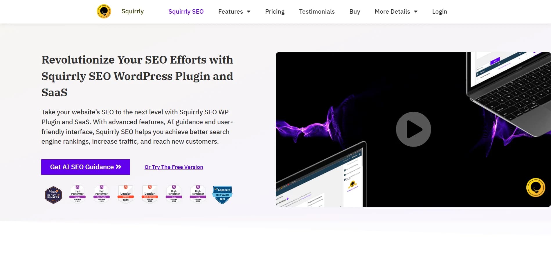 Squirrly SEO screenshot